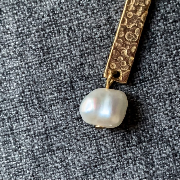 Stephanie Kantis Quake Drop Earrings Gold/Pearl - Picture 3 of 6